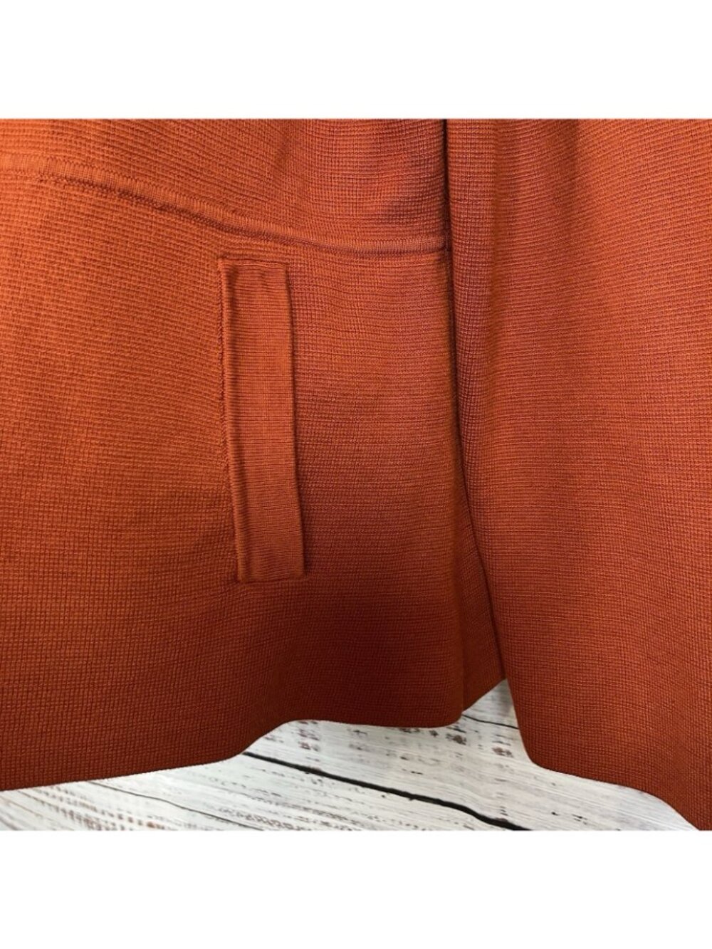 Talbots Orange Button Front Long Sleeve Cardigan Sweater - Picture 5 of 13